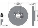 Bendix Braking BDS1347 Disco Freno Oe 8E0615301A Compatibile Con Passat 3B