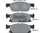 Bendix Braking BPD1411 Set Di Pastiglie Freno, Freno A Disco Oe 1884555 Compatibile Con Focus, Galaxy, Kuga, S-Max