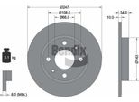 Bendix Braking BDS1033 Disco Freno Oe 1618859680 Compatibile Con C15, Saxo, Zx, 106, 205, 206, 306, 309