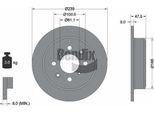 Bendix Braking BDS1649 Disco Freno Oe 42510SS1000 Compatibile Con City, Civic, Crx, Jazz