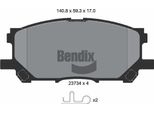 Bendix Braking BPD2031 Set Di Pastiglie Freno, Freno A Disco Oe 044650W070 Compatibile Con Rx