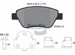 Bendix Braking BPD1617 Set Di Pastiglie Freno, Freno A Disco Oe 77364919 Compatibile Con Doblo