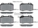 Bendix Braking BPD1283 Set Di Pastiglie Freno, Freno A Disco Oe 0004208404 Compatibile Con Classe C, Clk, Cls, Classe E, Classe S, Sl, Slk