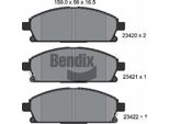 Bendix Braking BPD1973 Set Di Pastiglie Freno, Freno A Disco Oe 45022S3VA11 Compatibile Con Pathfinder, Serena, X-Trail