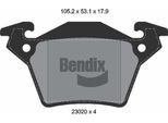 Bendix Braking BPD1904 Set Di Pastiglie Freno, Freno A Disco Oe 0004214210 Compatibile Con Classe V, Vito