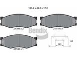 Bendix Braking BPD1749 Set Di Pastiglie Freno, Freno A Disco Oe 586106233 Compatibile Con Pick-Up, Serena, Vanette