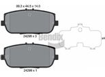 Bendix Braking BPD2123 Set Pastiglie Freno, Freno A Disco Oe 6000615057 Compatibile Con 124 Spider, MX-5