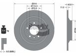 Bendix Braking BDS2233 Disco Freno Oe G31Y26251 Compatibile Con 6