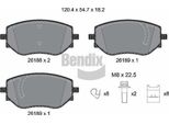 Bendix Braking BPD2420 Set Di Pastiglie Freno, Freno A Disco Oe D106000Q1J Compatibile Con Micra, Clio