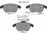 Bendix Braking BPD1087 Set Di Pastiglie Freno, Freno A Disco Oe 3C0698151A Compatibile Con A1 8X, A3 8P, Tt, Altea Xl, Leon, Octavia, Superb, Yeti, Beetle, Caddy, Cc, Eos, Golf Plus, Golf V, Golf Vi, Jetta, Passat Alltrack, Passat 3C, Passat 3B, Passat Cc, Polo 6R, Scirocco, Touran