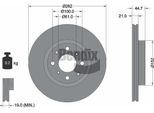Bendix Braking BDS2283 Disco Freno Oe 45251TZAJ00 Compatibile Con Jazz