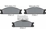 Bendix Braking BPD1783 Set Di Pastiglie Freno, Freno A Disco Oe 26296AA050 Compatibile Con Maverick, Navara, NP300, Pick-Up, Terrano, Urvan, Vanette