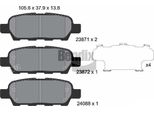 Bendix Braking BPD1071 Set Di Pastiglie Freno, Freno A Disco Oe 4586001 Compatibile Con 350 Z, Cube, Juke, Maxima, Murano, Qashqai, Rogue, Teana Ii, Tiida, X-Trail, Koleos