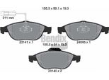 Bendix Braking BPD1932 Set Di Pastiglie Freno, Freno A Disco Oe 71769141 Compatibile Con Alf. 147, Alf. 156, Lybra