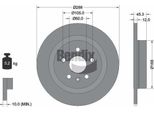 Bendix Braking BDS1507 Disco Freno Oe 13509120 Compatibile Con Astra K