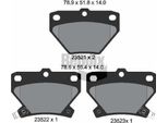 Bendix Braking BPD2001 Set Di Pastiglie Freno, Freno A Disco Oe 88972099 Compatibile Con Celica, Corolla, Matrix, Yaris
