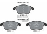 Bendix Braking BPD1633 Set Di Pastiglie Freno, Freno A Disco Oe 2110592 Compatibile Con Mondeo