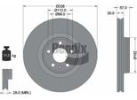 Bendix Braking BDS1484HC Disco Freno Oe 80A615301A Compatibile Con A4 8W, A5 F5, A6 4A, A7 4K, Q5