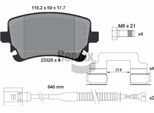 Bendix Braking BPD1566 Set Di Pastiglie Freno, Freno A Disco Oe 3D0698451 Compatibile Con Phaeton