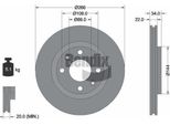 Disco Freno Bendix Braking BDS1000 Oe 1613191380 Compatibile Con Berlingo, C-Elysee, C2, C3, C4, C4Er, C5, DS3, DS4, Xsara, 1007, 2008, 206, 207, 208, 301, 307, Partner