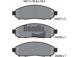 Bendix Braking BPD1575 Set Di Pastiglie Freno, Freno A Disco Oe 41060ZP00A Compatibile Con Leaf, NP300, NV200, Pathfinder, Xterra