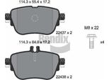 Bendix Braking BPD1625 Set Di Pastiglie Freno, Freno A Disco Oe 0004206000 Compatibile Con Cls, Classe E