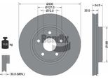 Bendix Braking BDS2166 Disco Freno Oe 052124762AC Compatibile Con Cherokee