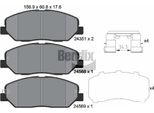 Bendix Braking BPD1354 Set Di Pastiglie Freno, Freno A Disco Oe 581012BA00 Compatibile Con Genesis, Santa Fe, Sorento