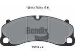 Bendix Braking BPD2361 Set Di Pastiglie Freno, Freno A Disco Oe 99135194701 Compatibile Con Boxster, Cayman, 911