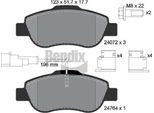 Bendix Braking BPD1098 Set Di Pastiglie Freno, Freno A Disco Oe 6001073130 Compatibile Con 500, 500C, Ka