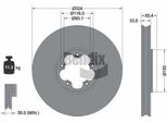 Bendix Braking BDS2330 Disco Freno Oe 2199111 Compatibile Con Tourneo, Transit