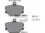 Bendix Braking BPD1054 Set Di Pastiglie Freno, Freno A Disco Oe 4514210010 Compatibile Con Cabrio, City-Coupe, Crossblade, Fortwo, Roadster