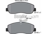Bendix Braking BPD1037 Set Di Pastiglie Freno, Freno A Disco Oe 4106000Q0L Compatibile Con NV400, Movano, Master
