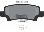 Bendix Braking BPD1370 Set Di Pastiglie Freno, Freno A Disco Oe 0446602020 Compatibile Con Corolla