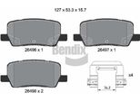 Bendix Braking BPD2386 Set Di Pastiglie Freno, Freno A Disco Oe 109741600B Compatibile Con Model S