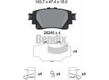 Bendix Braking BPD1671 Set Di Pastiglie Freno, Freno A Disco Oe 0446612160 Compatibile Con Yaris