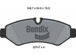 Bendix Braking BPD1632 Set Di Pastiglie Freno, Freno A Disco Oe 9074208600 Compatibile Con Esprinter, Sprinter