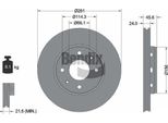 Bendix Braking BDS1671 Disco Freno Oe M818027 Compatibile Con Carisma, S40, V40