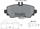 Bendix Braking BPD1300 Set Pastiglie Freno, Freno A Disco Oe 1684200120 Compatibile Con Classe A