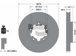 Bendix Braking BDS2214 Disco Freno Oe 40206MB600 Compatibile Con Cabstar, NT400