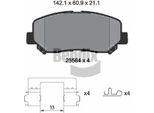 Bendix Braking BPD2337 Set Di Pastiglie Freno, Freno A Disco Oe 68225170AA Compatibile Con Cherokee