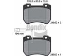 Bendix Braking BPD1461 Set Pastiglie Freno, Freno A Disco Oe 77364900 Compatibile Con Alf. 159, Brera, Spider