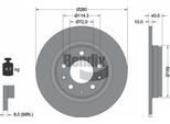 Bendix Braking BDS1164 Disco Freno Oe 5DA033251 Compatibile Con 6, MX-5, Premacy