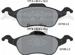 Bendix Braking BPD1106 Set Di Pastiglie Freno, Freno A Disco Oe 1064230 Compatibile Con Focus