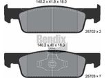 Bendix Braking BPD1010 Set Di Pastiglie Freno, Freno A Disco Oe 410605612R Compatibile Con Logan, Sandero, Clio, Thalia, Twingo, Forfour, Fortwo