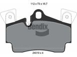 Bendix Braking BPD2076 Set Di Pastiglie Freno, Freno A Disco Oe 7L5698451 Compatibile Con Q7, Cayenne