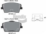 Bendix Braking BPD2338 Set Di Pastiglie Freno, Freno A Disco Oe 31471407 Compatibile Con XC40