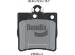 Bendix Braking BPD1499 Set Di Pastiglie Freno, Freno A Disco Oe 05126300AA Compatibile Con Crossfire, Classe C, Clk, Classe E, Slk