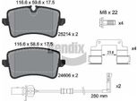 Bendix Braking BPD1606 Set Di Pastiglie Freno, Freno A Disco Oe 4H0698451K Compatibile Con A8 4H