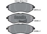 Bendix Braking BPD1522 Set Di Pastiglie Freno, Freno A Disco Oe 94566892 Compatibile Con Aveo, Kalos